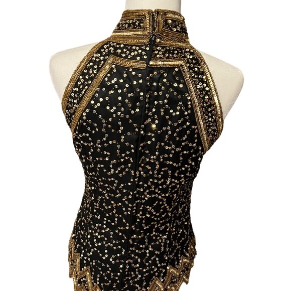 Vintage 90's Mark & John Beaded Halter Top Size Small - Picture 2 of 3